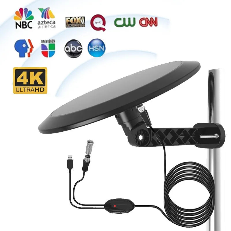 Ultimate 360° Outdoor HD TV Antenna with Intelligent Signal Processing | All-Weather Design for Reliable Reception 2