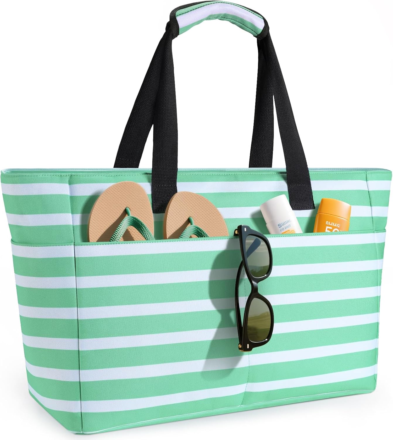 Ultimate Beach Tote | Extra Large Waterproof Bag with Wet Compartment for Organized Outdoor Fun 10