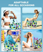 Ultimate Beach Tote | Extra Large Waterproof Bag with Wet Compartment for Organized Outdoor Fun 5