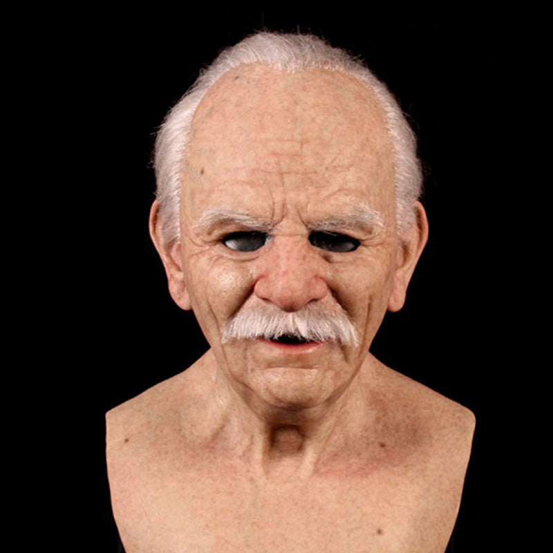Ultimate Latex Mask | Realistic Transformation with Detailed Beard | Perfect for Events 10