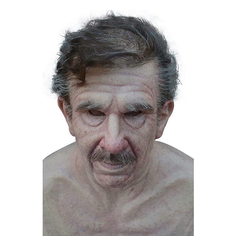 Ultimate Latex Mask | Realistic Transformation with Detailed Beard | Perfect for Events 32