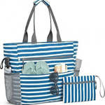 Ultimate Waterproof Beach Tote with 13 Pockets | Large Organized Bag for Summer Adventures 3