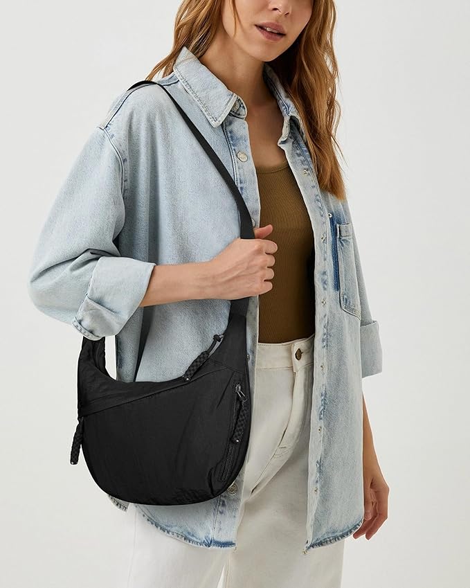 Ultra-Light Nylon Crossbody Bag with Adjustable Strap | Stylish & Weather-Resistant Design for Everyday Use 1