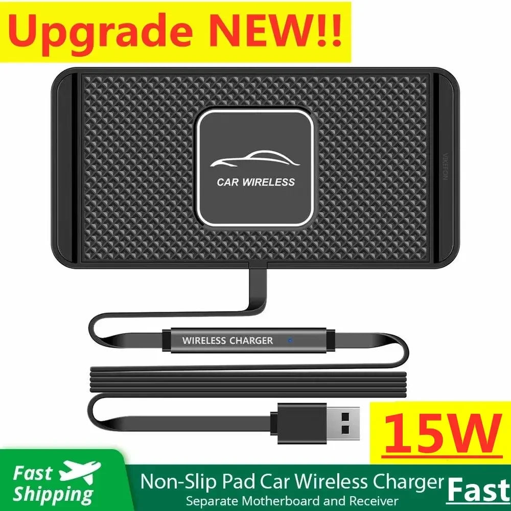 Ultra-Slim Wireless Charging Pad | 15W Fast Wireless Charger for Convenient Use 1