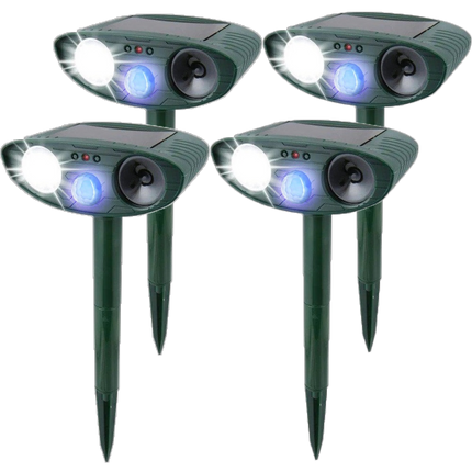 Rabbit Repellent for Garden, Solar Ultrasonic Animal Repeller Stake in 1 to 6 Packs – image 14