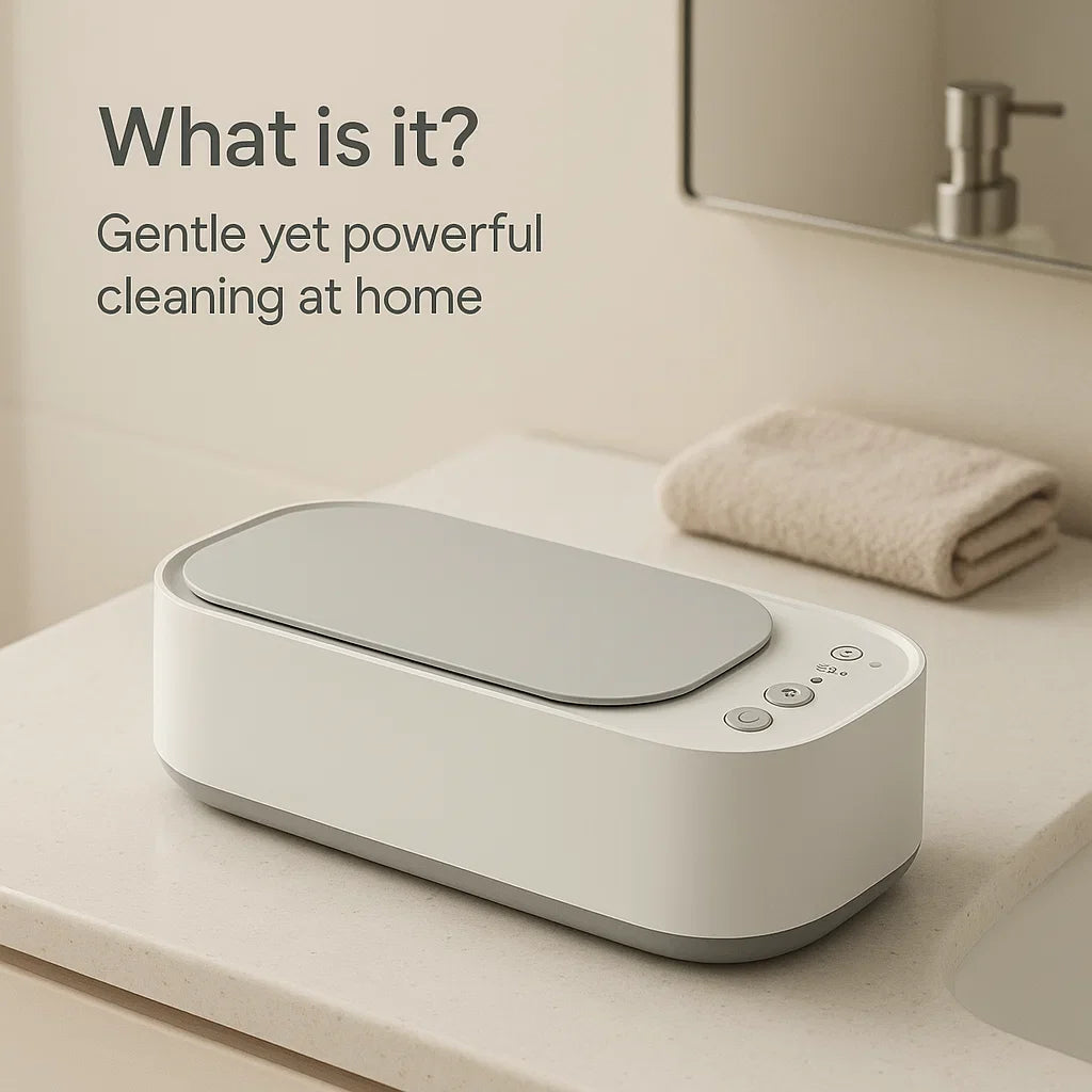 Ultrasonic Cleaning Device | Jewelry & Eyeglass Cleaner with Sonic Wave Technology | Compact Design for Effortless Cleaning 1