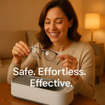 Ultrasonic Cleaning Device | Jewelry & Eyeglass Cleaner with Sonic Wave Technology | Compact Design for Effortless Cleaning 4