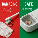 Ultrasonic Cleaning Device | Jewelry & Eyeglass Cleaner with Sonic Wave Technology | Compact Design for Effortless Cleaning 5