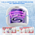 Ultrasonic Dental Cleaner | Deep Cleaning Tool with 360° UV-C Sterilization for Effective Dental Appliance Care 3