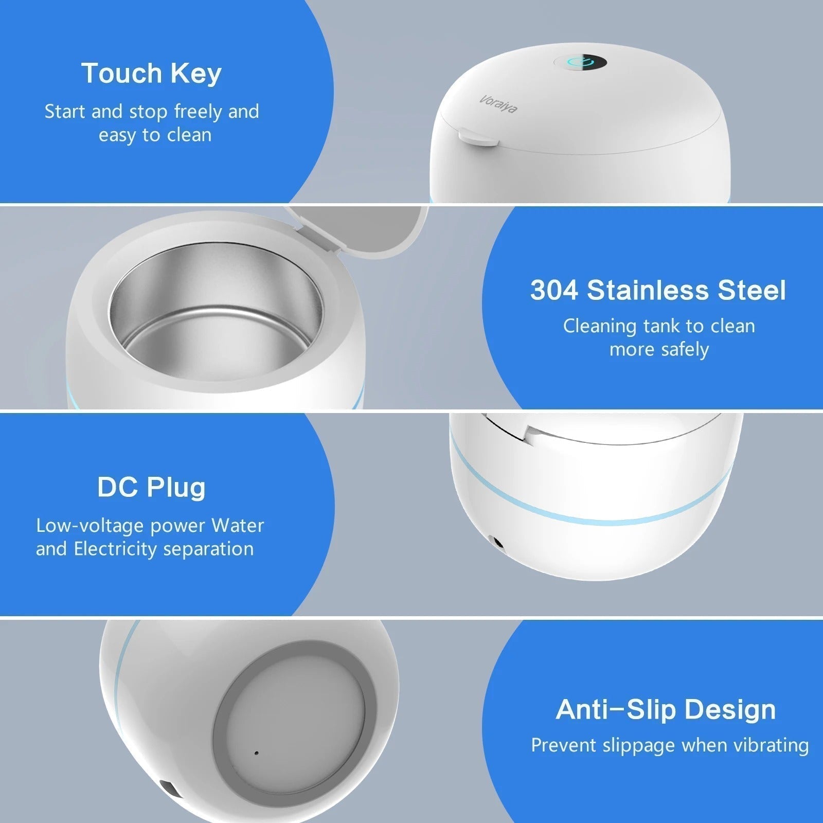 Ultrasonic Dental Cleaner | Deep Cleaning Tool with 360° UV-C Sterilization for Effective Dental Appliance Care 7