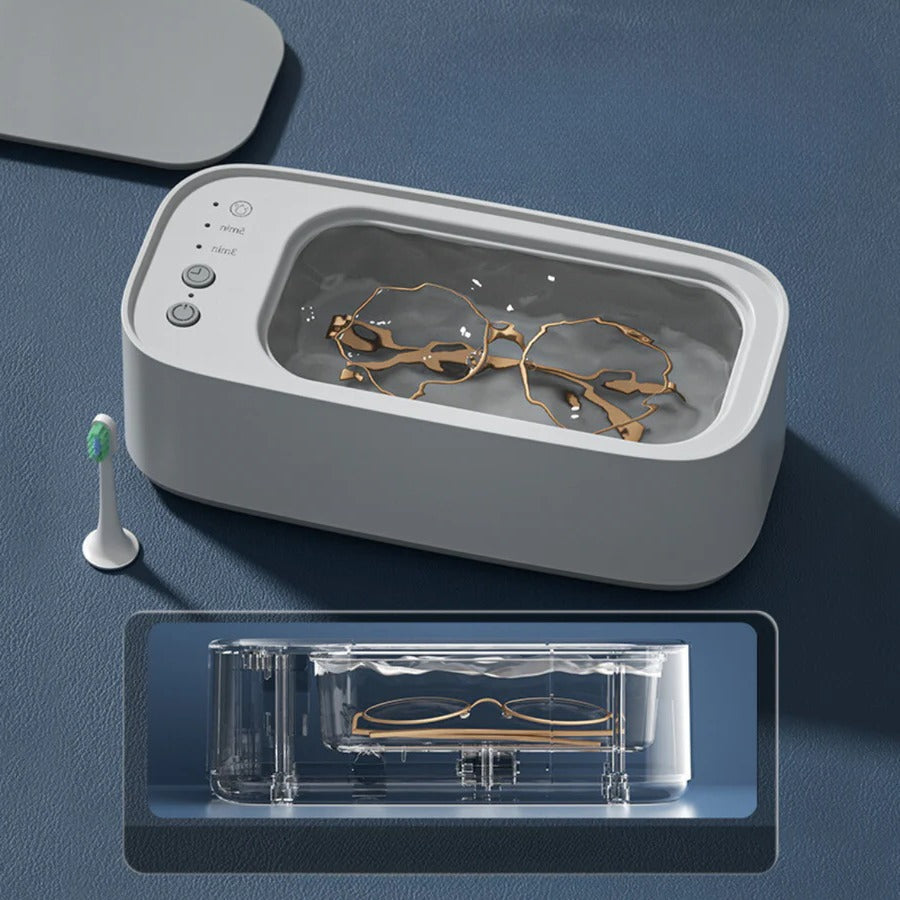 Ultrasonic Smart Cleaner | Deep Cleaning Device with Rapid Cycle | Compact Solution for Jewelry and Delicate Items 1