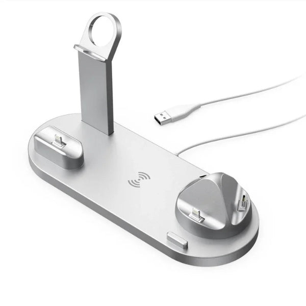 Universal Charging Hub | 7-in-1 Wireless Charging Station with Fast Charging & Rotating Connectors | Efficient Power Solution for All Devices 5