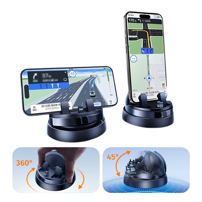 Universal Dashboard Mount | 360° Rotating Phone Holder with Non-Slip Grip | Adjustable Viewing for Safe Driving 1
