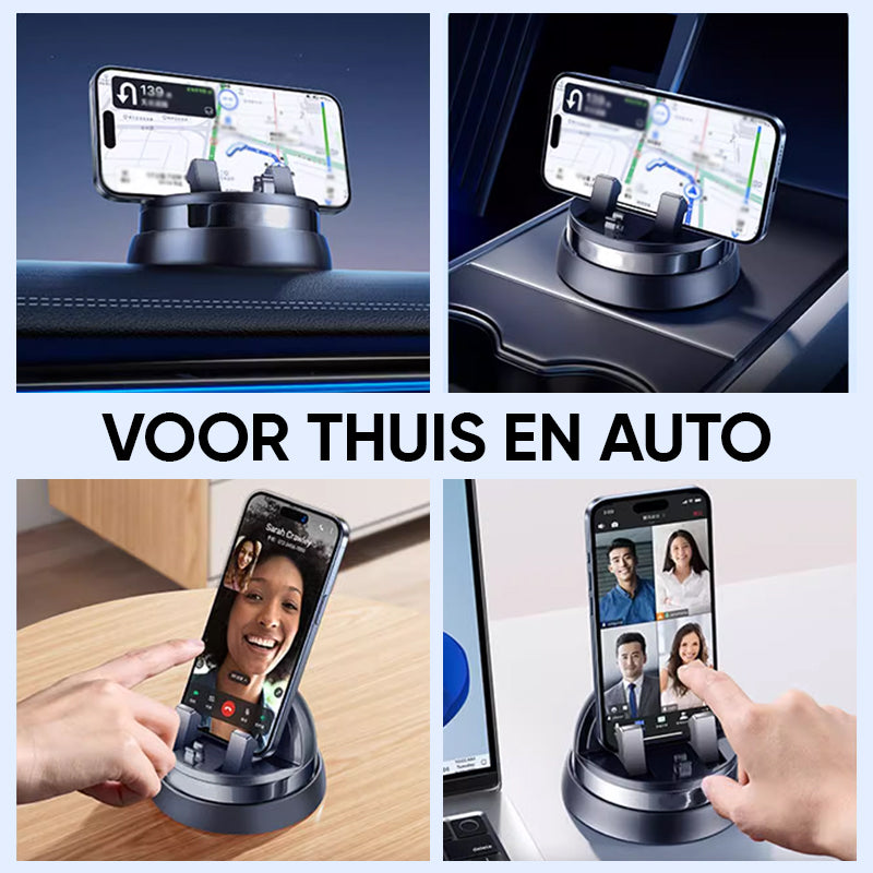 Universal Dashboard Mount | 360° Rotating Phone Holder with Non-Slip Grip | Adjustable Viewing for Safe Driving 2