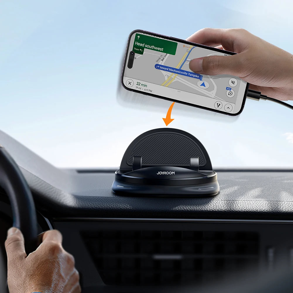 Universal Rotating Car Phone Holder with 360° Rotation & Strong Grip for Safe Driving 0