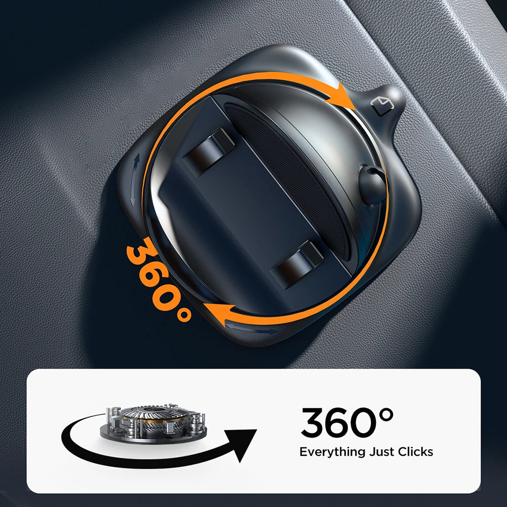 Universal Rotating Car Phone Holder with 360° Rotation & Strong Grip for Safe Driving 4