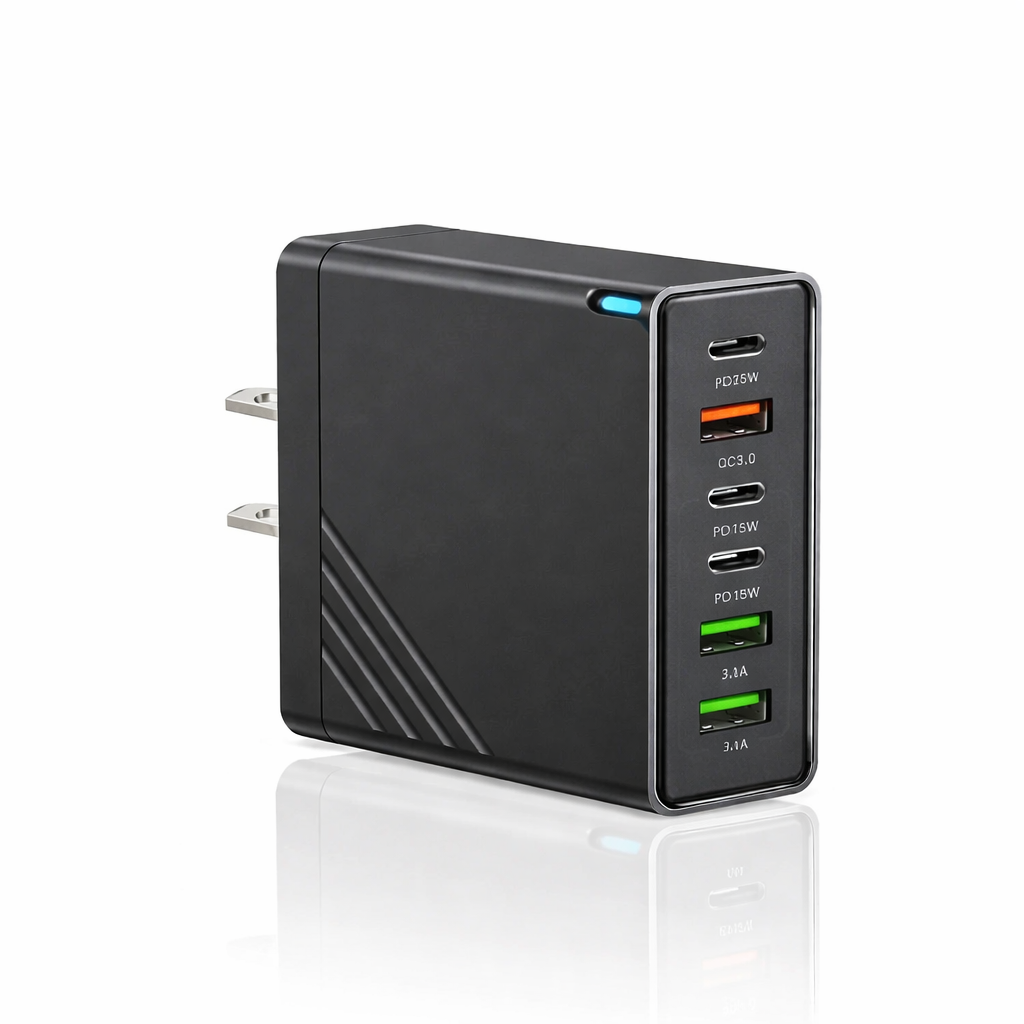 Universal USB C Charger Hub | 160W Multi-Port Adapter with Quick Charge | Compact Design for Home & Travel 6