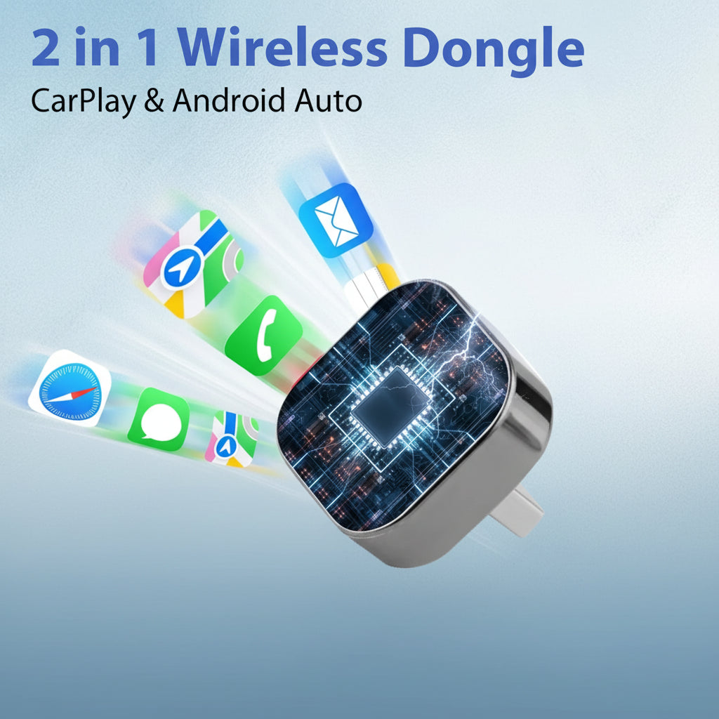 Universal Wireless CarPlay Adapter & Android Auto with Fast Connection | Plug & Play Convenience for Effortless Driving 4