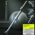 Tuzwa Telescopic Walking Stick – Collapsible Alloy Steel Hiking Stick with Ergonomic Anti-Slip Grip, 15–54 Inch Portable Design