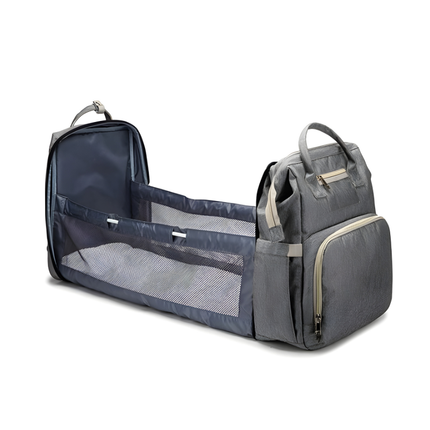 Diaper Bag Backpack with Portable Crib, Convertible Diaper Bag