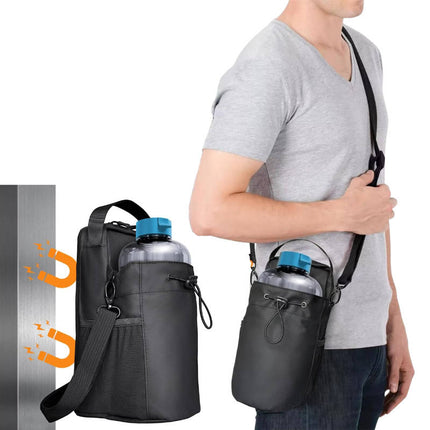 Crossbody Bag for Men and Women, Small Gym Bag with Magnetic Base