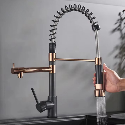 Kitchen Sink Faucet with Dual Swivel Spout, Kitchen Sink Faucet for Hot and Cold Water – image 25