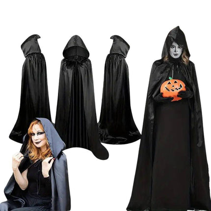 Adult Halloween Costume, Hooded Cape Scary Costume