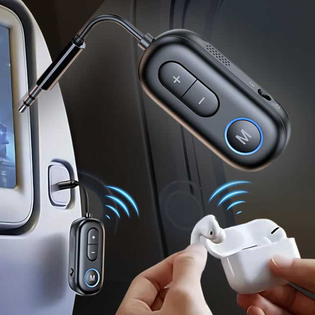 Bluetooth Transmitter for TV and Airplane, Bluetooth 5.4 Receiver and Aux Bluetooth Adapter for Car with Mic – image 2