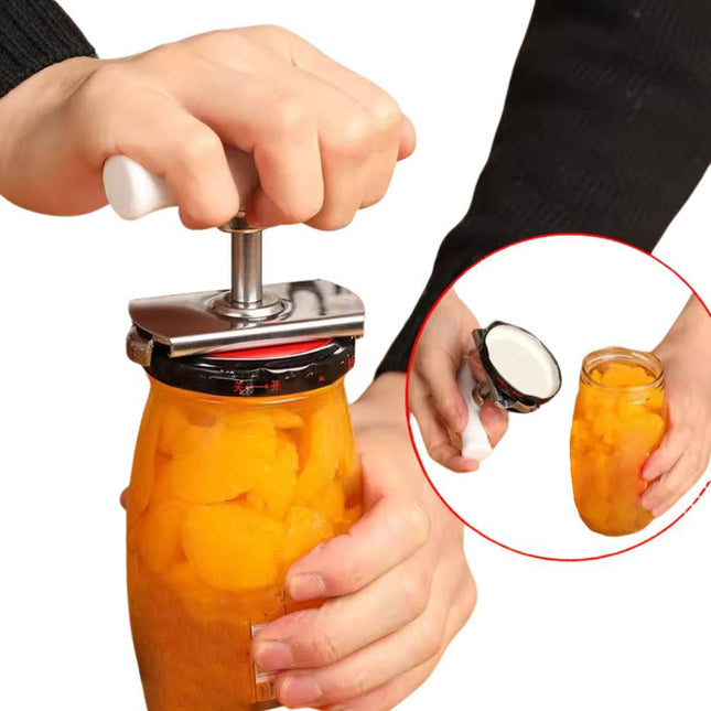 Jar Openers, Senior Jar Opener for Arthritis and Weak Hands, Adjustable Jar Lid Opener, Stainless Steel Kitchen Gadget