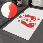 Bath Mat Color Changing, Blood Bath Mat Turns Red with Water, Non Slip Shower Mat Bathroom Accessories Hand Washable