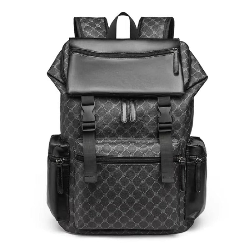 Urban Chic | Leather Laptop Backpack with Cushioned Straps | Versatile Design for Work and Travel 0