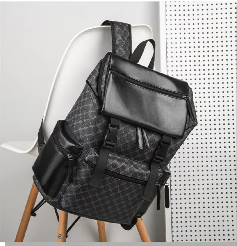 Urban Chic | Leather Laptop Backpack with Cushioned Straps | Versatile Design for Work and Travel 1