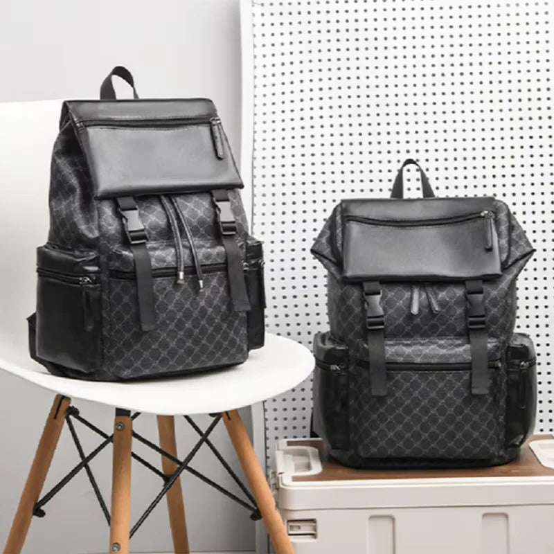 Urban Chic | Leather Laptop Backpack with Cushioned Straps | Versatile Design for Work and Travel 5