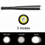 Utility Bat | LED Flashlight with Three Lighting Modes | Durable Aluminum Design for Emergency Use 2