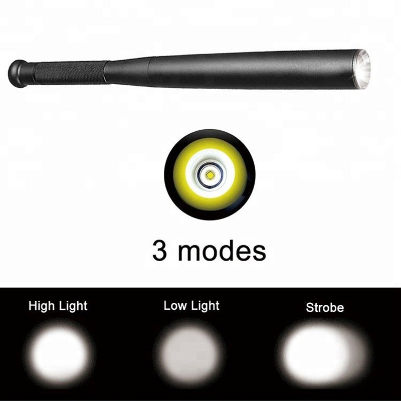 Utility Bat | LED Flashlight with Three Lighting Modes | Durable Aluminum Design for Emergency Use 2