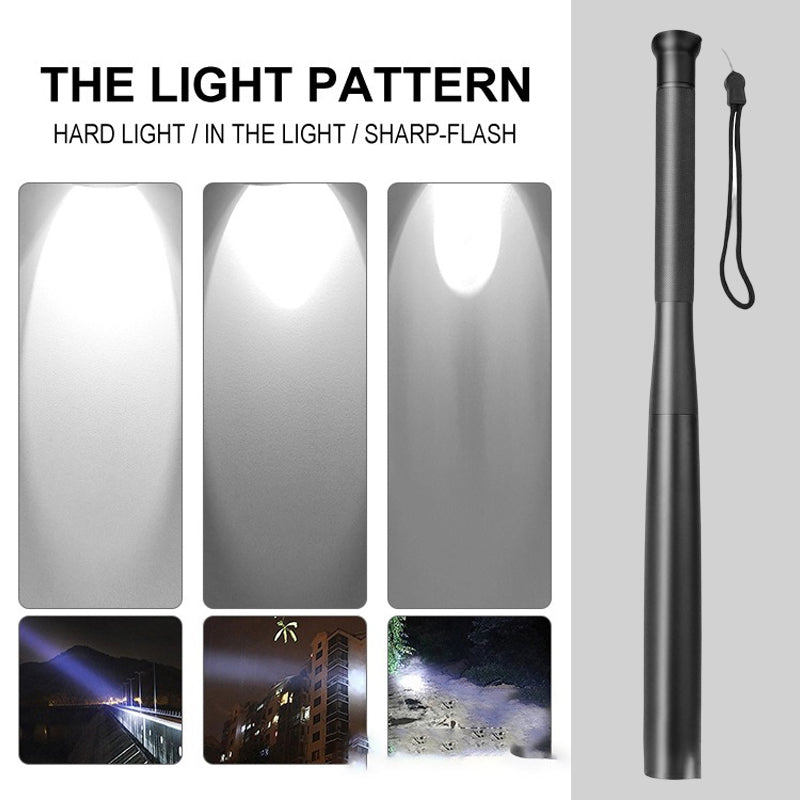 Utility Bat | LED Flashlight with Three Lighting Modes | Durable Aluminum Design for Emergency Use 3