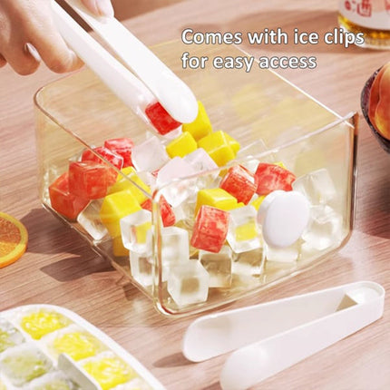 Ice Cube Tray with Lid and Bin, Ice Trays for Freezer and Cocktails – image 9