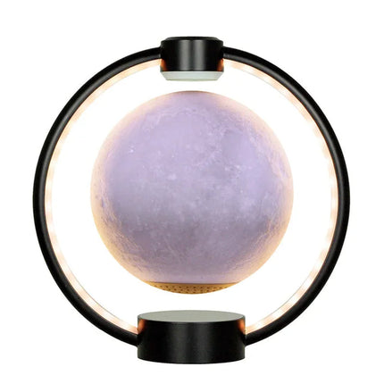 Multicolor Floating Lamp, 3D Printed Moon Lamp with Wooden Base and Remote – image 9