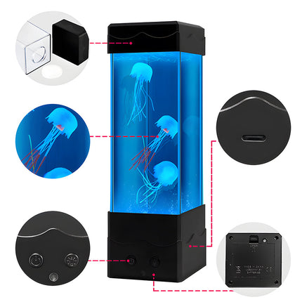 Jellyfish Lamps with Remote, Fake Jellyfish Aquarium Mood Lamp for Bedroom Decor – image 9