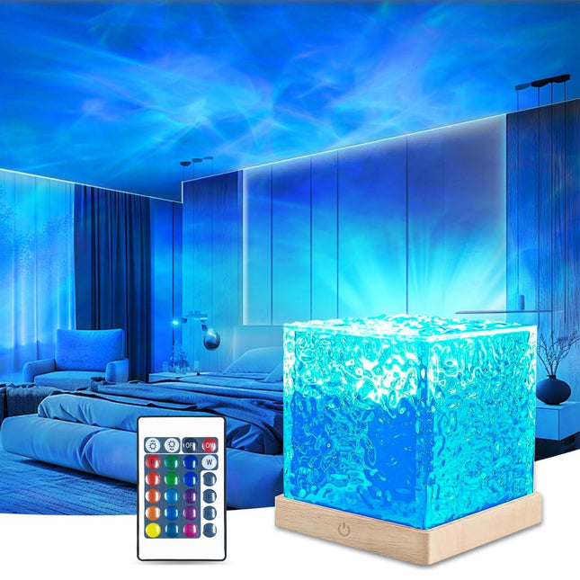 Ocean Wave Light Projector for Room, Night Light Projector with Remote, LED Room Light Projector for Bedroom
