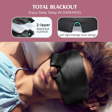 Sleep Masks Silk, Blackout Eye Mask for Sleeping and Travel – image 5