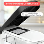 Vegetable Chopper | 7-in-1 Manual Food Prep Cutter with Interchangeable Blades for Effortless Meal Prep 7