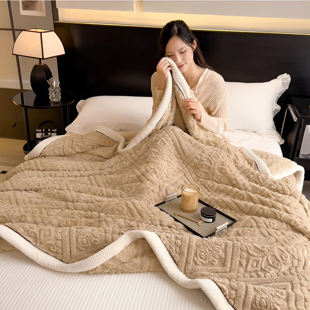 Velvet Mandala Blanket with Sherpa Lining | Luxurious Softness for Year-Round Comfort 2