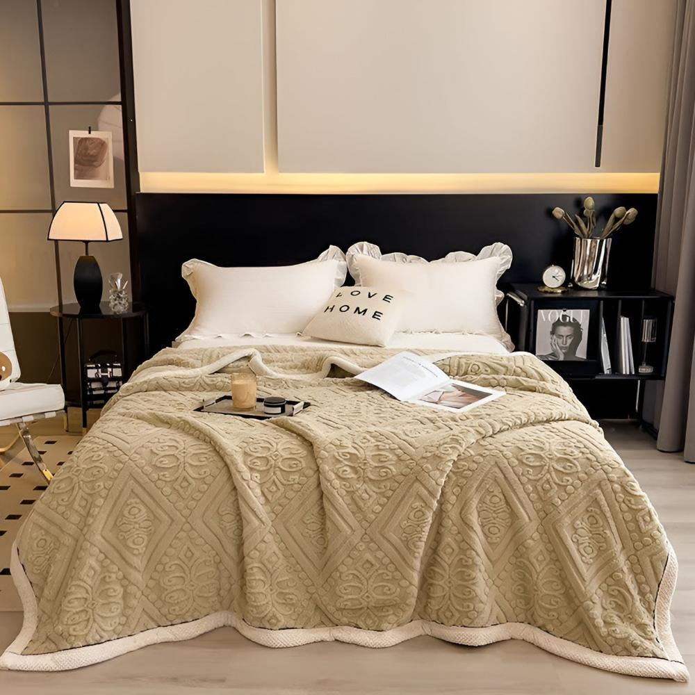 Velvet Mandala Blanket with Sherpa Lining | Luxurious Softness for Year-Round Comfort 5