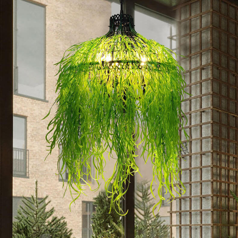 VerdantGlow | Stylish Modern 3-Light Plant-Inspired Chandelier 0