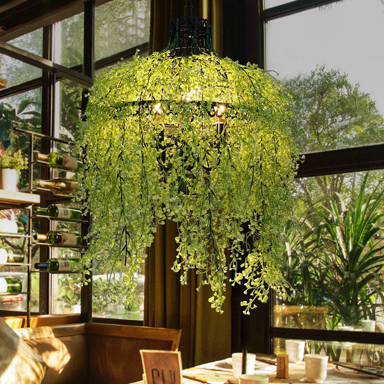 VerdantGlow | Stylish Modern 3-Light Plant-Inspired Chandelier 4