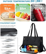 Versatile 2-in-1 Insulated Lunch & Laptop Tote with Dual Compartments for Work and Travel 2