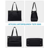 Versatile 2-in-1 Insulated Lunch & Laptop Tote with Dual Compartments for Work and Travel 4