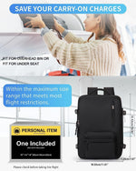 Versatile 40L Waterproof Travel Backpack with USB Port & Shoe Compartment for Organized Travel 5