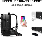 Versatile 50L Waterproof Travel Backpack with USB Charging & Shoe Compartment 4